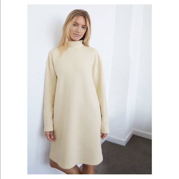 NWOT The Group by Babaton Cornell Mock-neck Sweater Dress Pastel Pink Aritzia - Picture 13 of 13